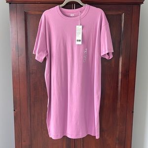 Pink Uniqlo T-shirt dress, NWT